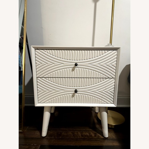 Used AllModern London White Wood Nightstands for sale on AptDeco