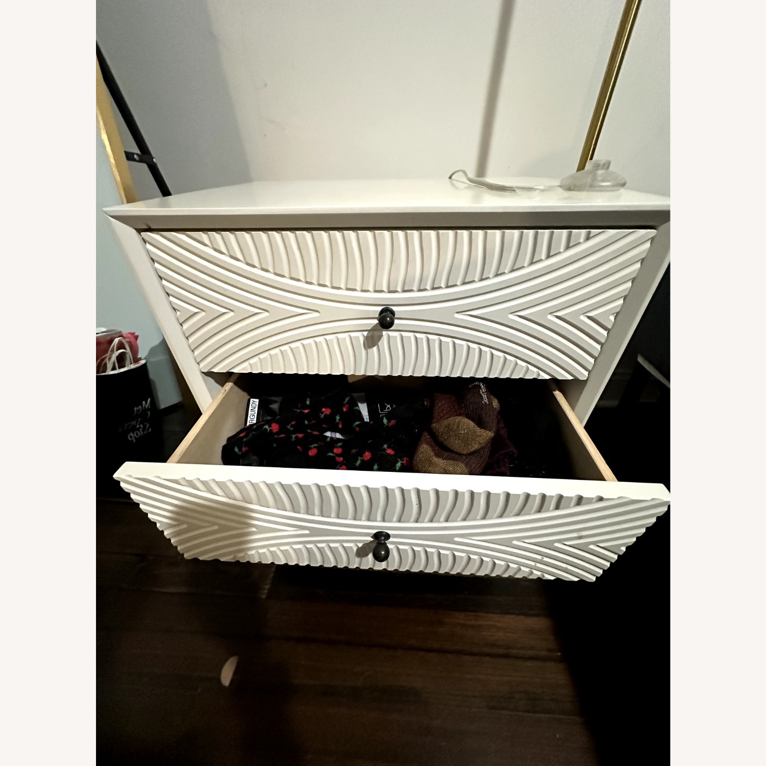 AllModern London White Wood Nightstands - image-2