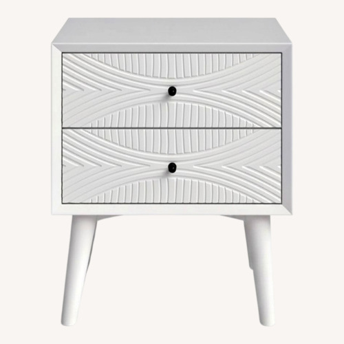 Used AllModern London White Wood Nightstands for sale on AptDeco