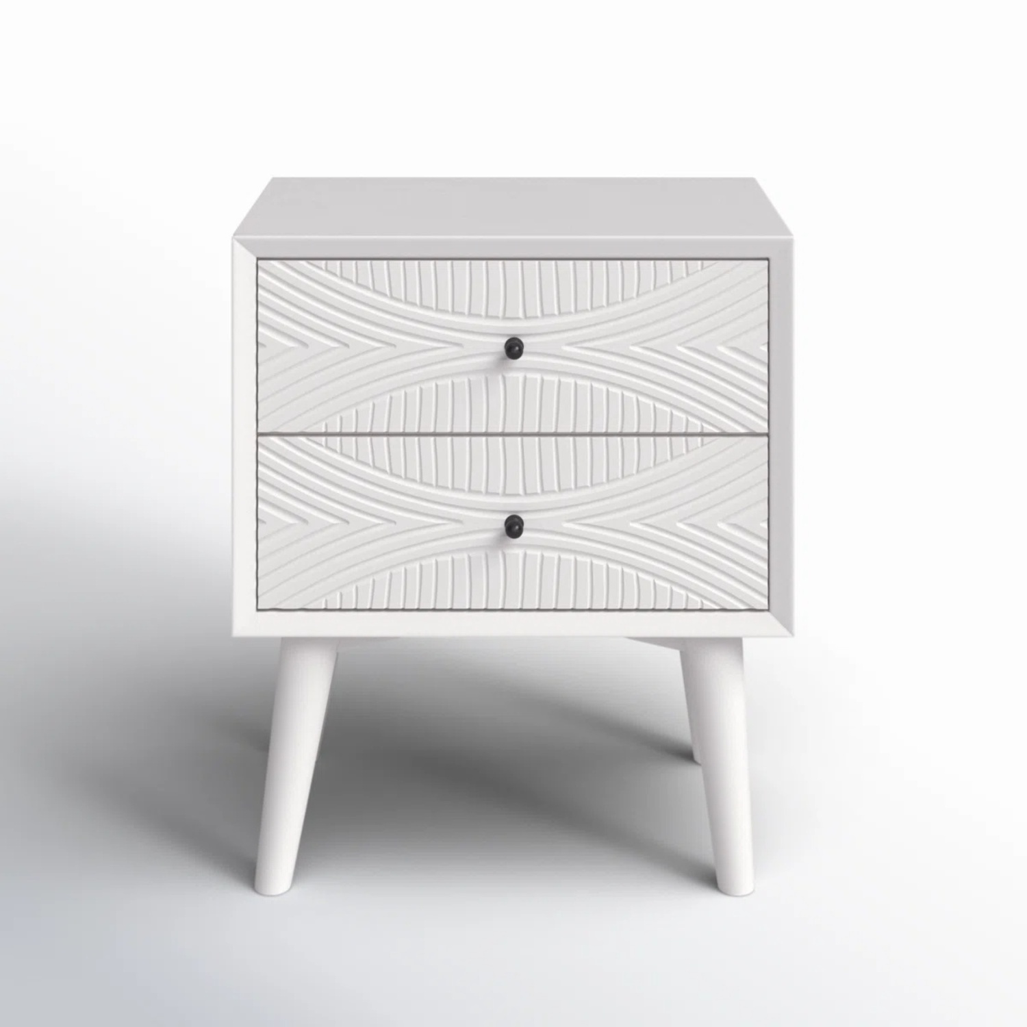 AllModern London White Wood Nightstands - image-5
