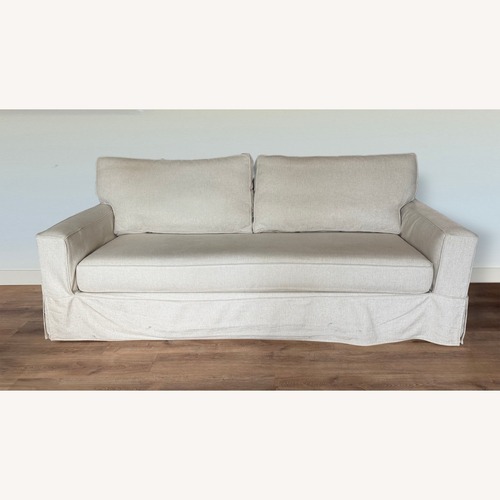 Used Pottery Barn Pb Comfort Natural 3+ Seater Sofa for sale on AptDeco