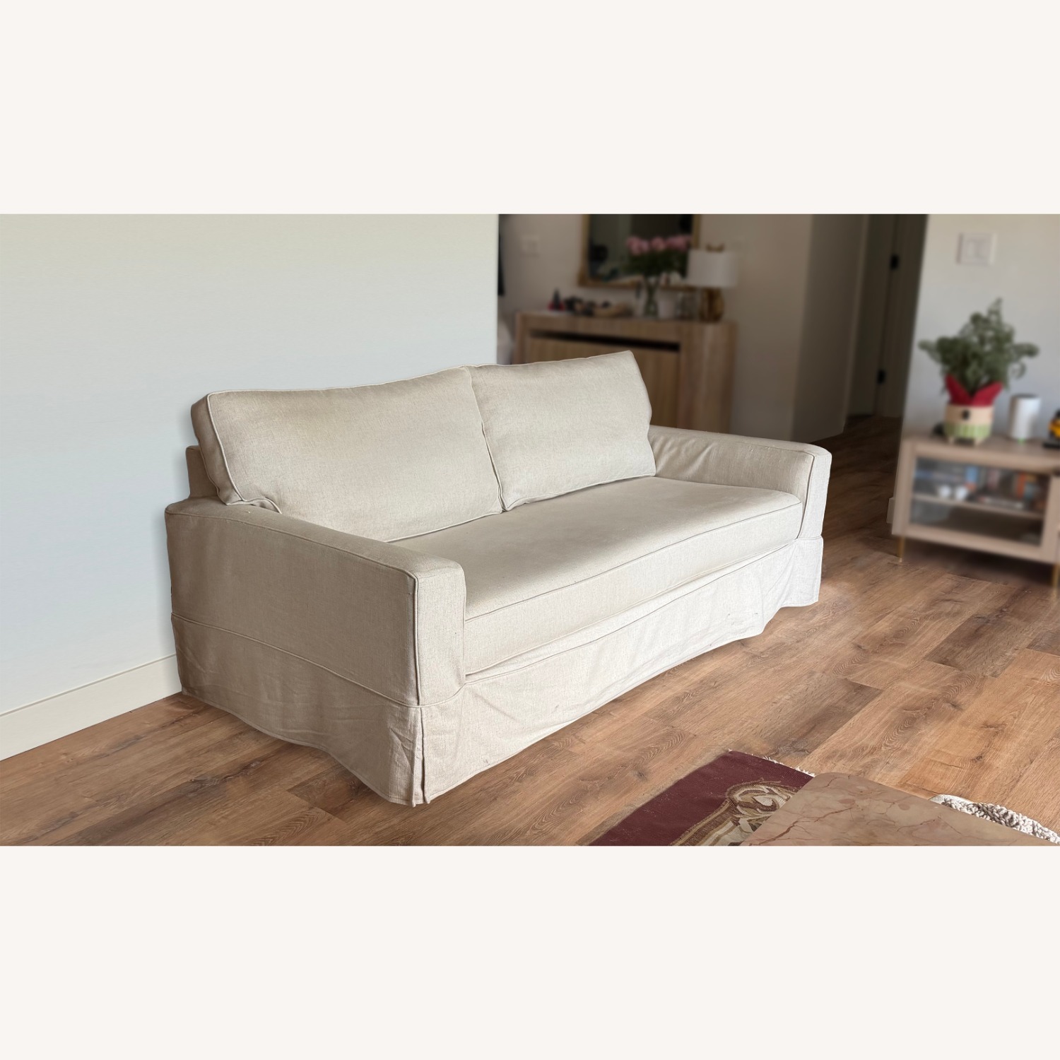 Pottery Barn Pb Comfort Natural 3+ Seater Sofa - image-5