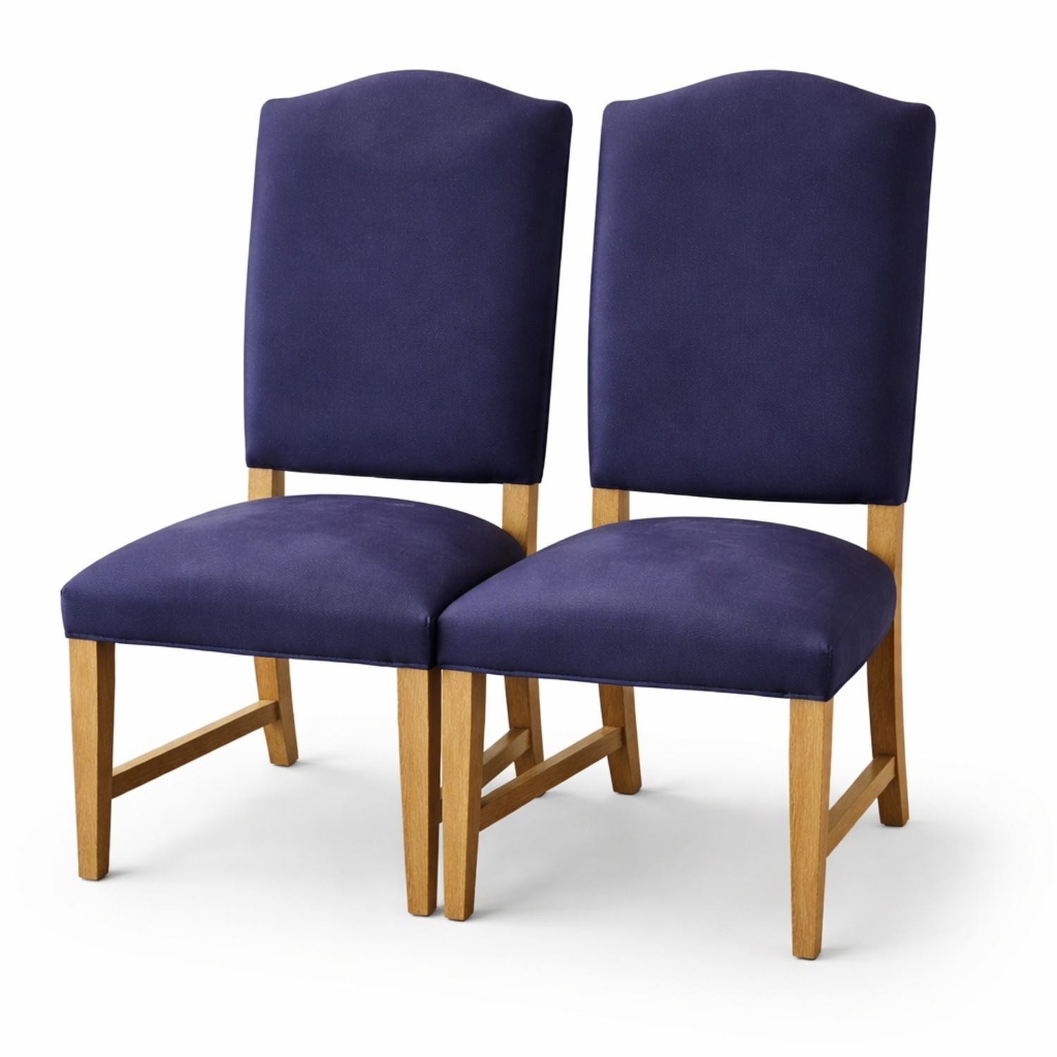 Pottery Barn Ashton Blue Fabric Dining Chairs - image-12