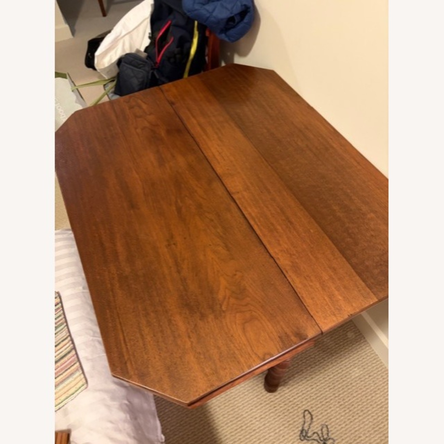 Vintage/Antique Finds Dark Brown Wood Side Table - image-1