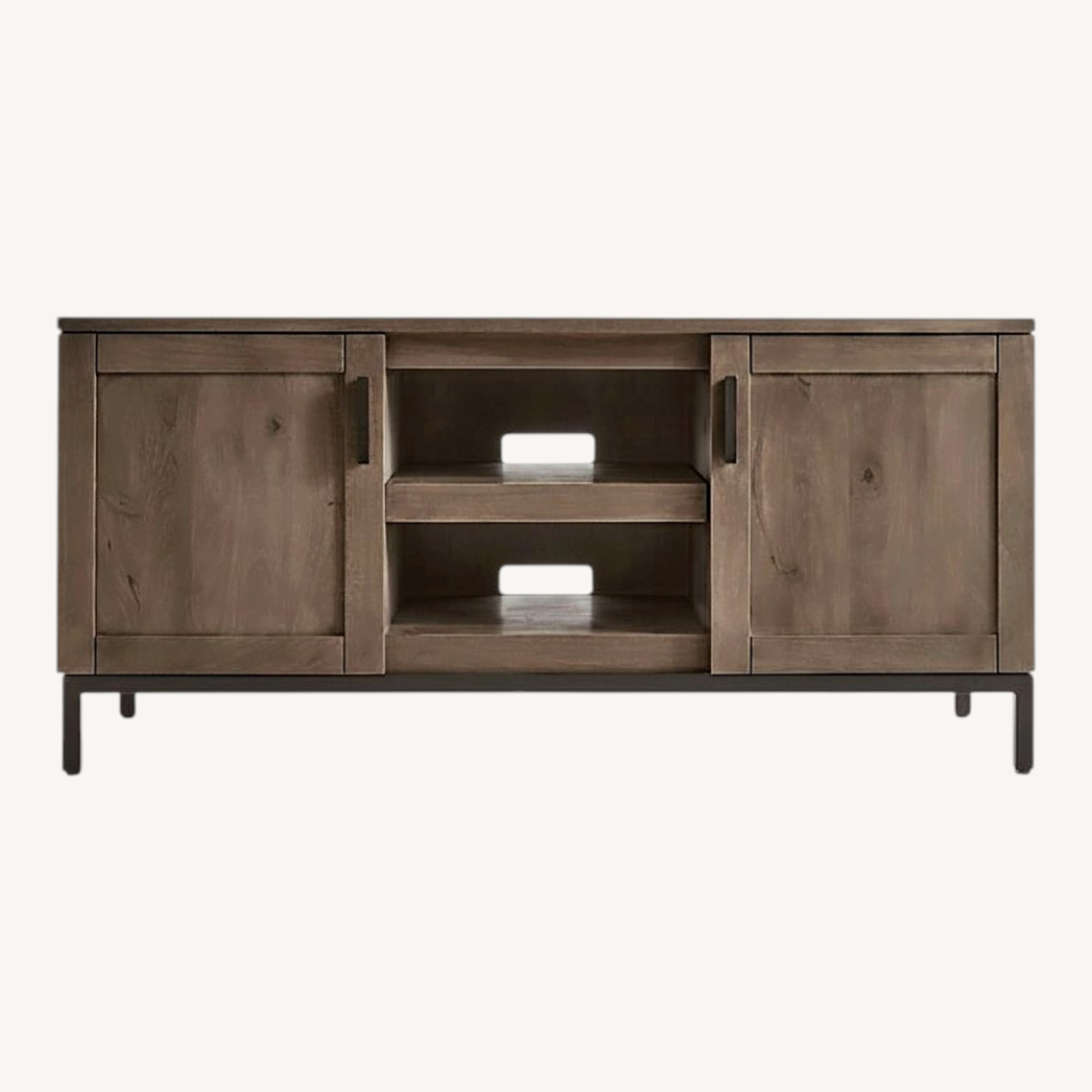 Crate & Barrel Wyatt 60" Media Console Grey - image-0