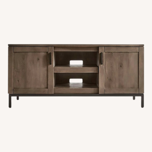 Used Crate & Barrel Wyatt 60" Media Console Grey for sale on AptDeco