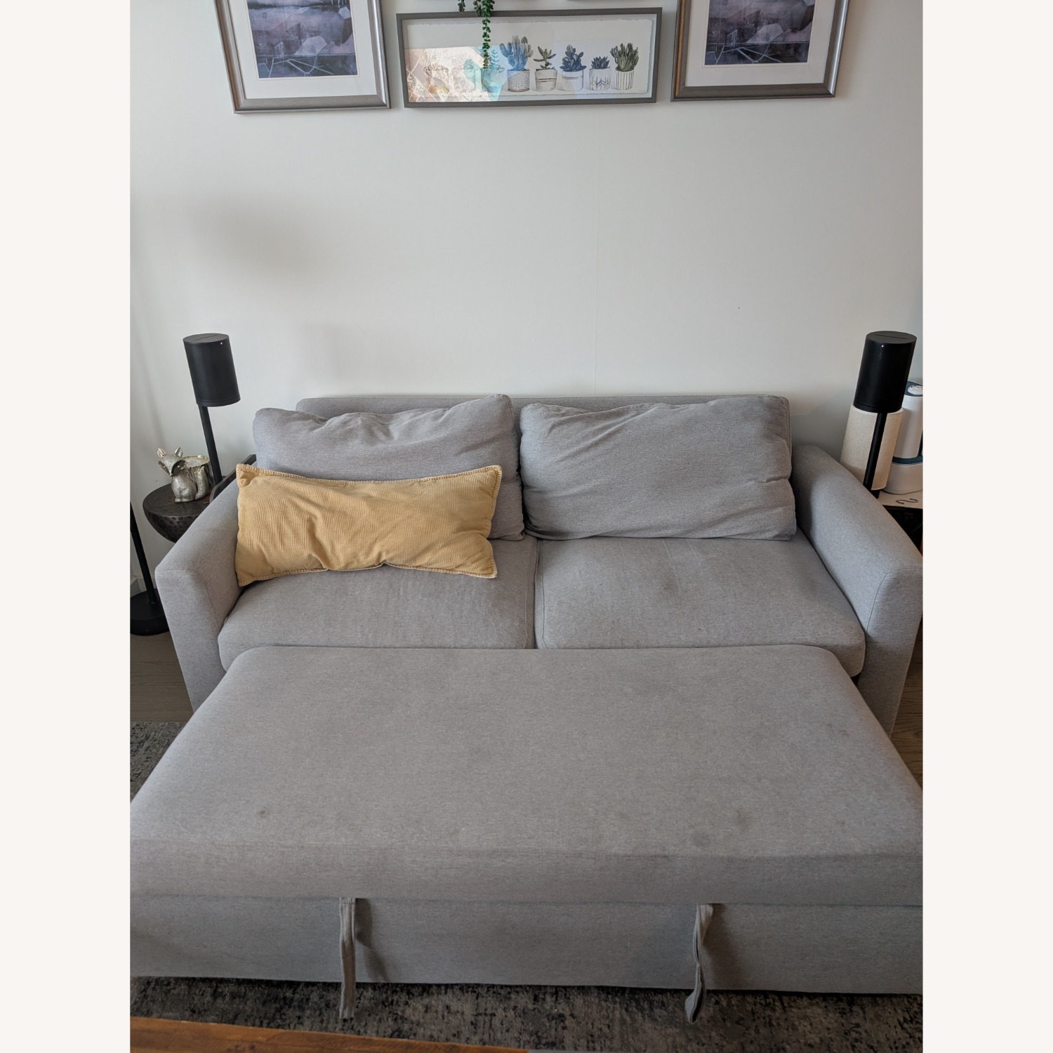 Raymour & Flanigan Mia Klik Klak Light Gray Fabric Sleeper Sofa - image-5