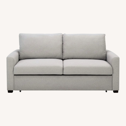Used Raymour & Flanigan Mia Klik Klak Light Gray Fabric Sleeper Sofa for sale on AptDeco