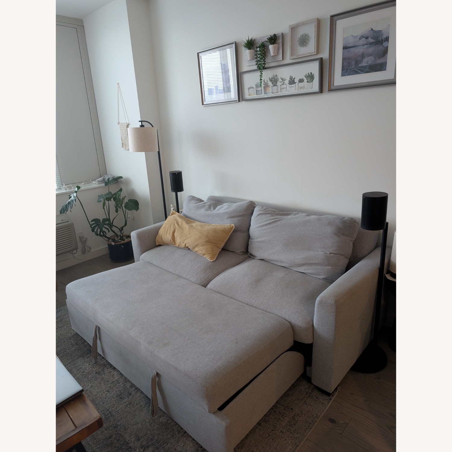 Raymour & Flanigan Mia Klik Klak Light Gray Fabric Sleeper Sofa - image-4