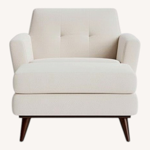 Used Beautiful Joybird Hughes Chair and Ottoman  for sale on AptDeco