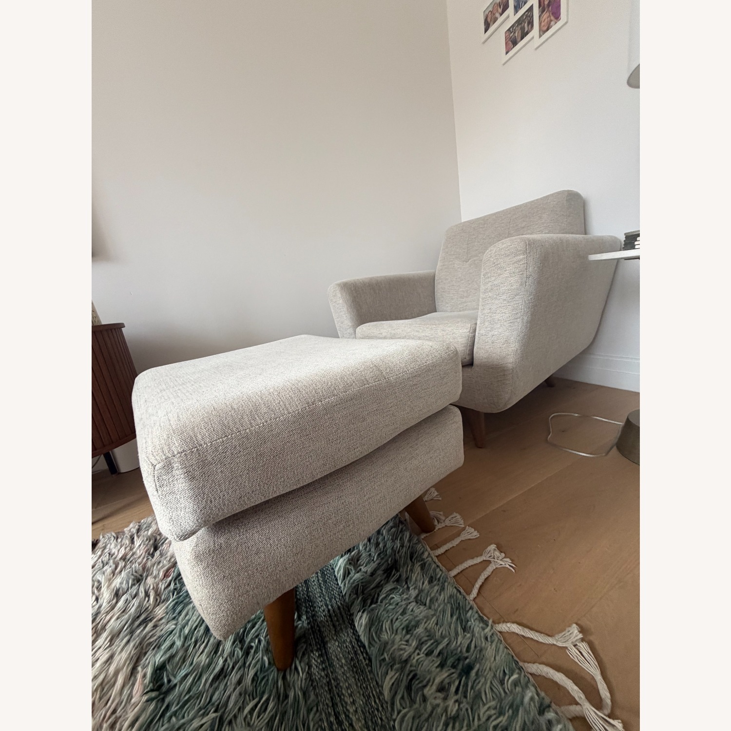 Beautiful Joybird Hughes Chair and Ottoman  - image-2