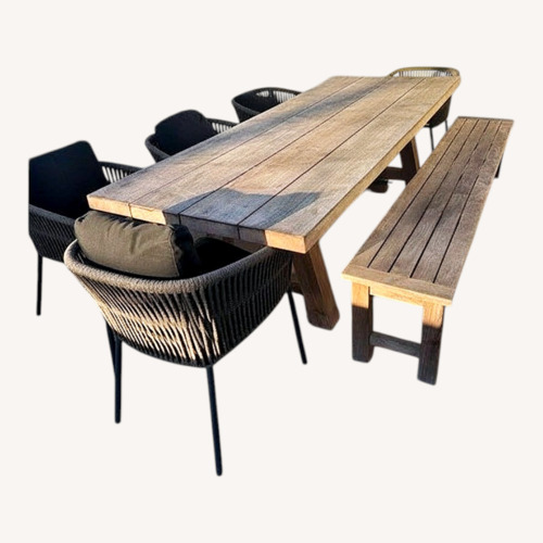 Used Natural Wood Patio Furniture for sale on AptDeco