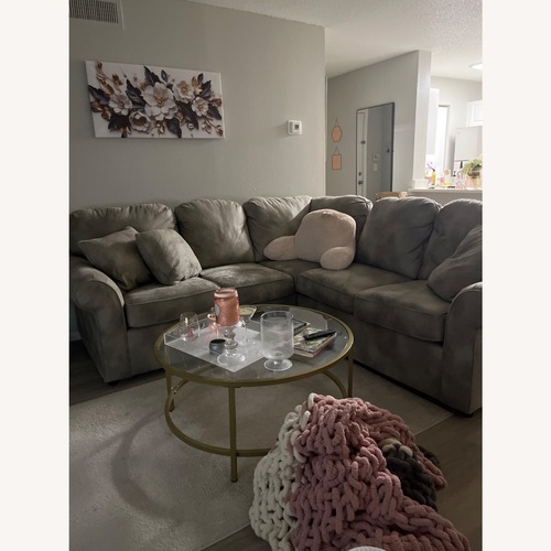 Used Grey Custom Sectional  for sale on AptDeco