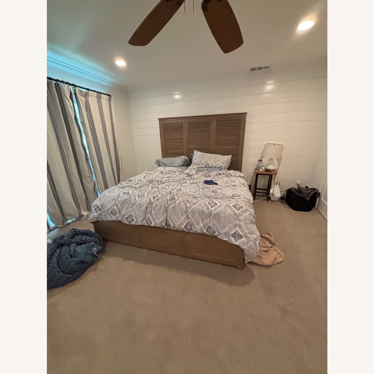 Restoration Hardware Shutter Bed Frame - image-1