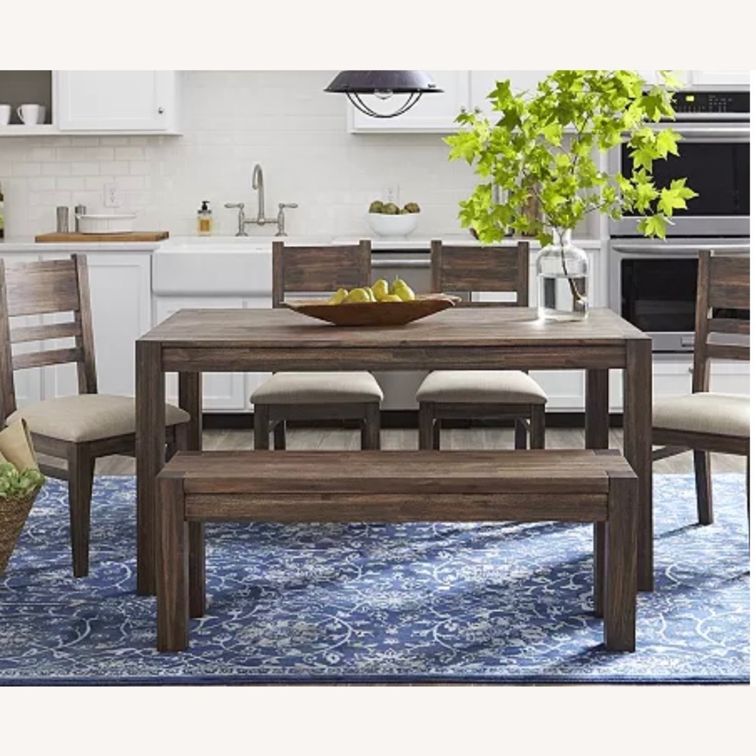 Macy's Avondale Wood Dining Table and Benches - image-4