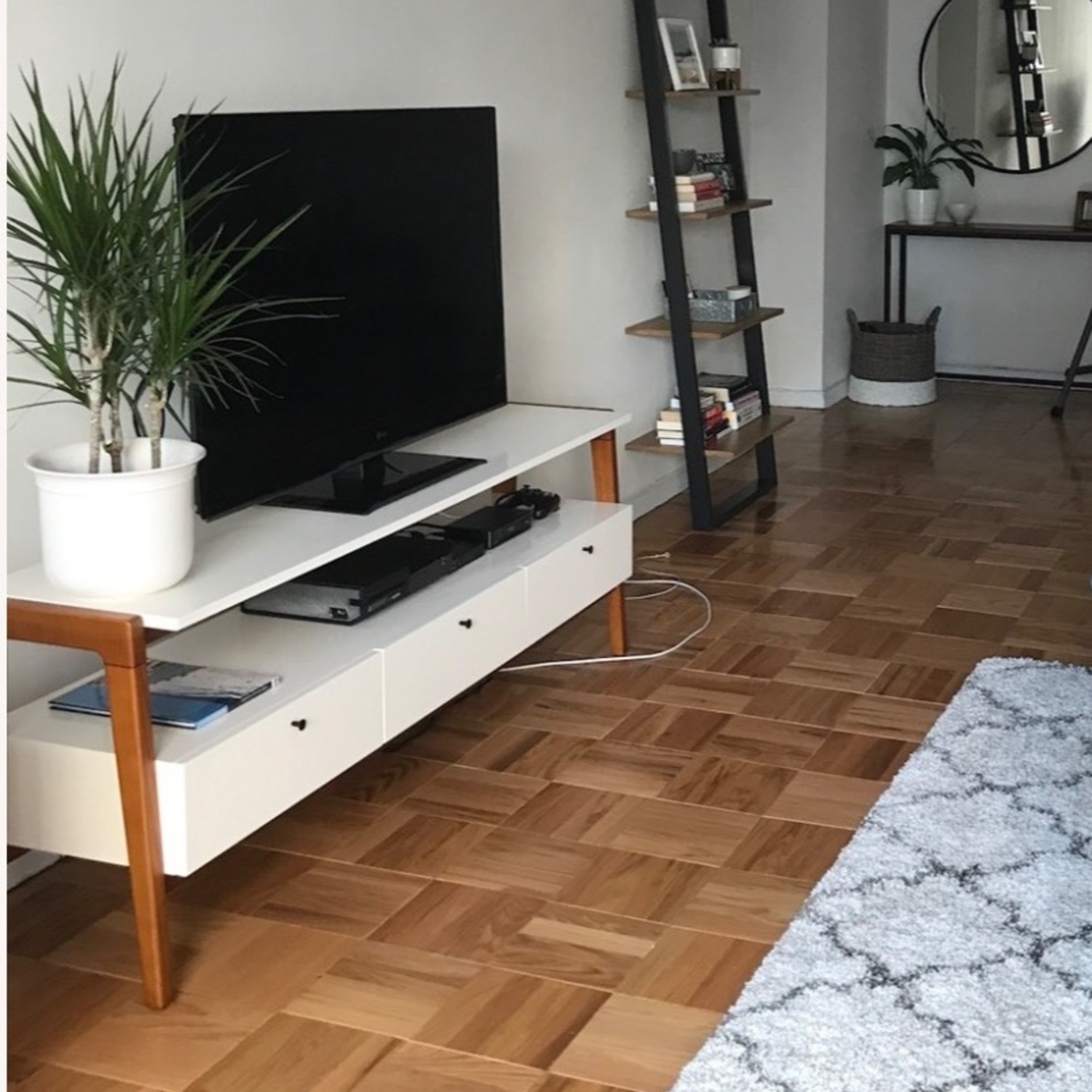 West Elm Modern White Media Console - image-2