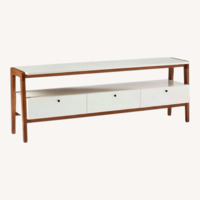 West Elm Modern White Media Console