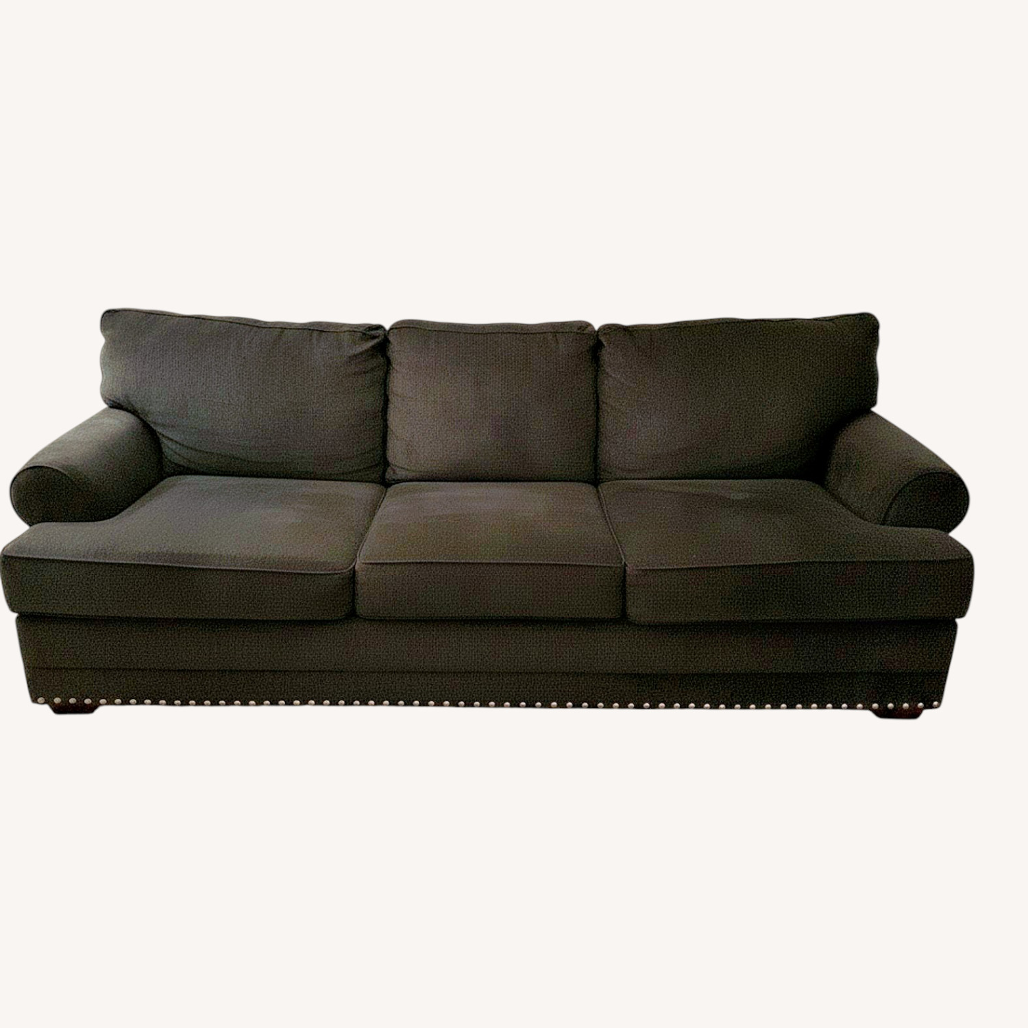 Navy Blue Memory Foam Sofa - image-0
