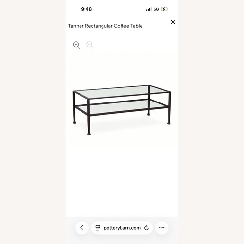 Used Pottery Barn Tanner Rectangular Table  for sale on AptDeco