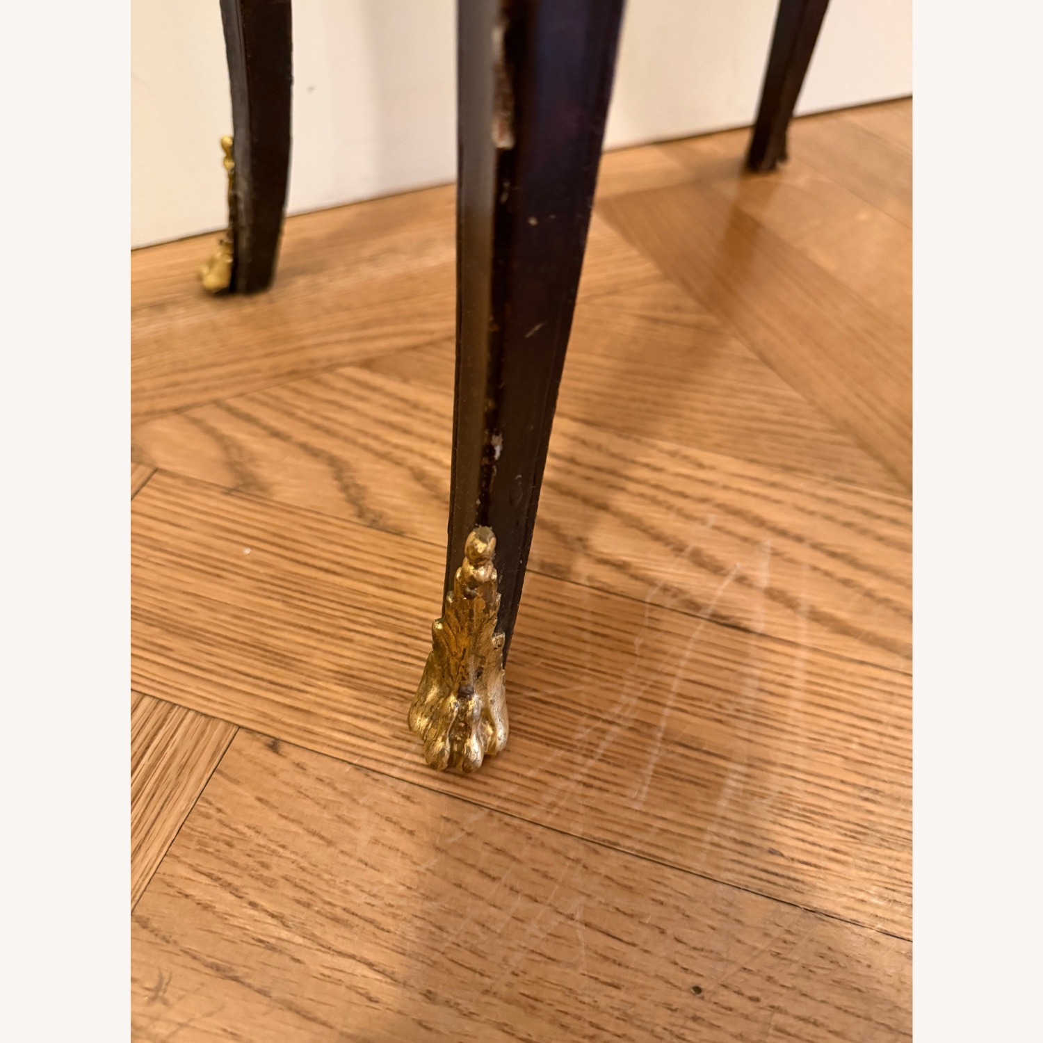 Vintage/Antique Finds Black Wood Side Table - image-5