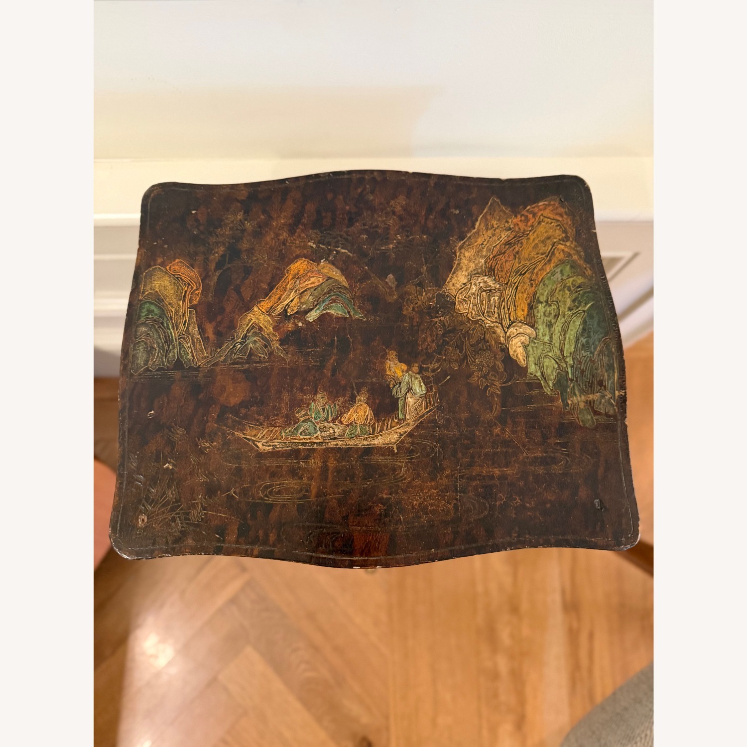 Vintage/Antique Finds Black Wood Side Table - image-7