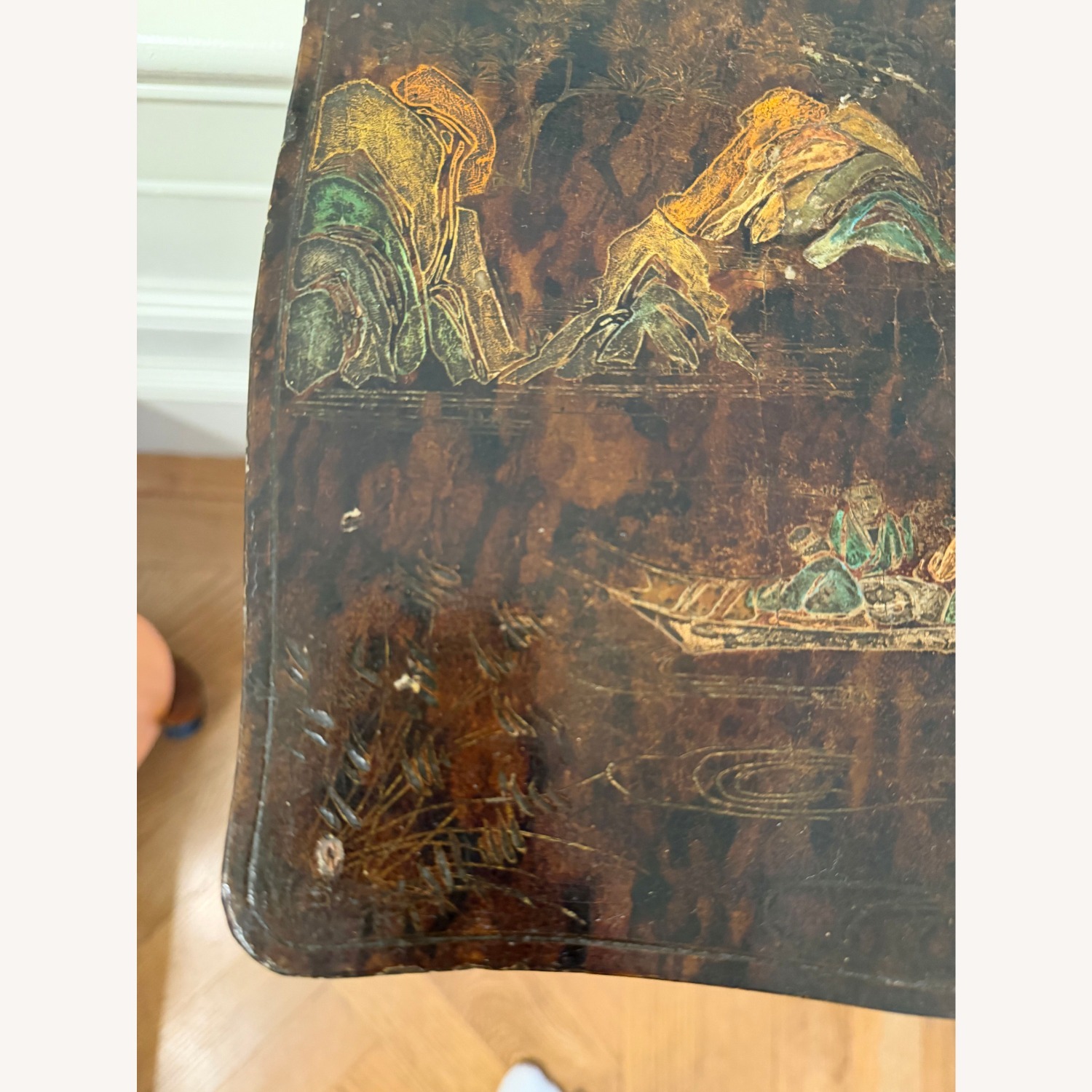 Vintage/Antique Finds Black Wood Side Table - image-3