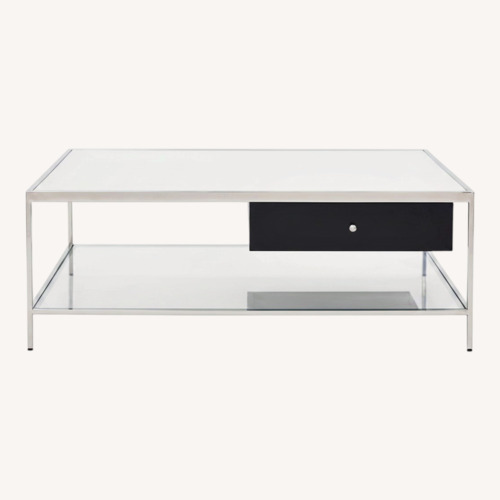 Used Mitchell Gold + Bob Williams Manning White Coffee Table for sale on AptDeco
