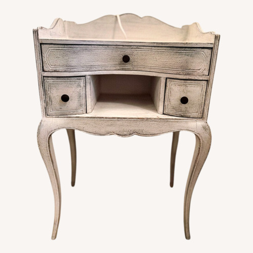 Used Antique Light Gray Wood Side Tables for sale on AptDeco