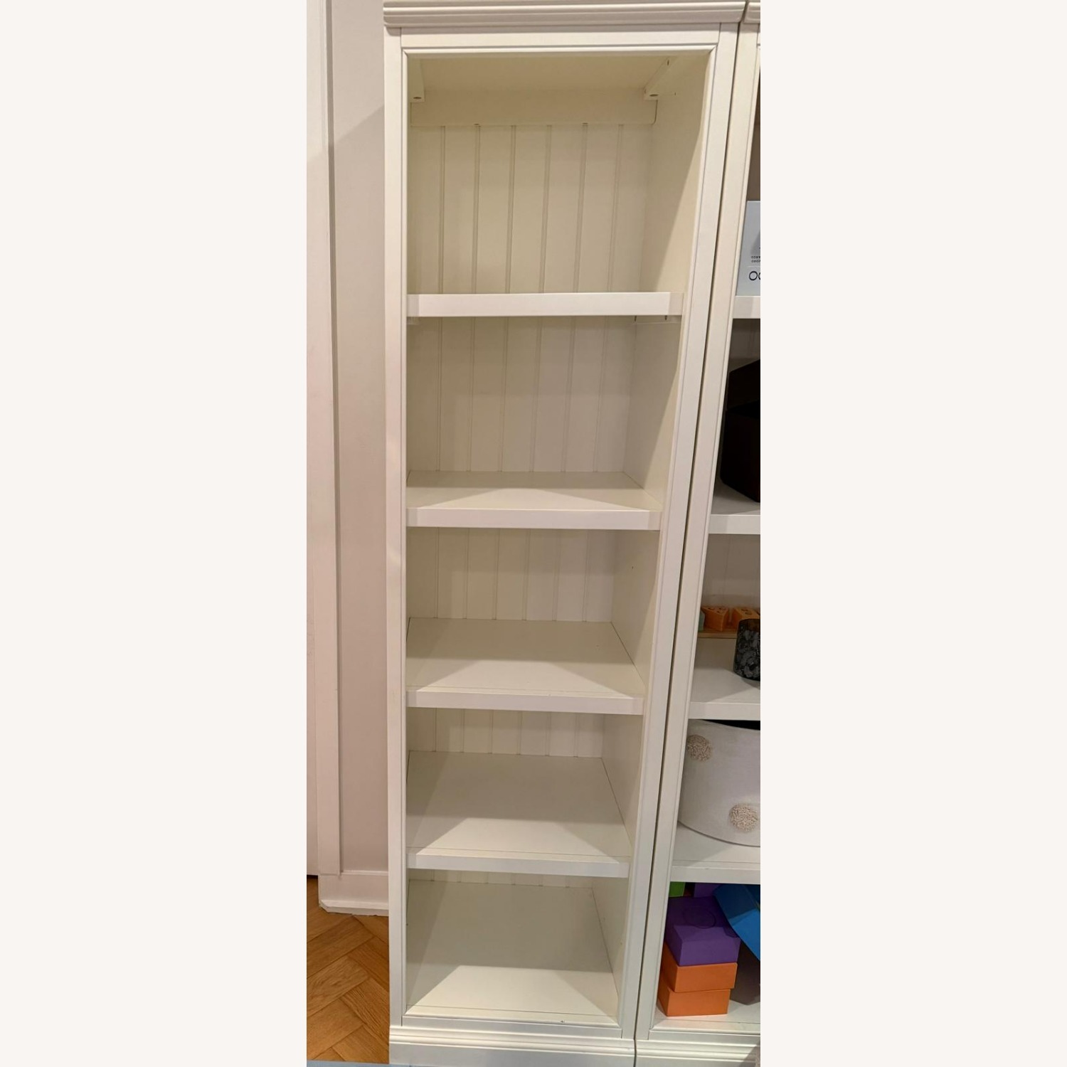 Aubrey White Wood Bookcase - image-2