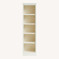 Aubrey White Wood Bookcase