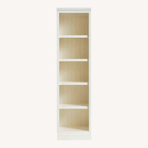 Used Aubrey White Wood Bookcase for sale on AptDeco
