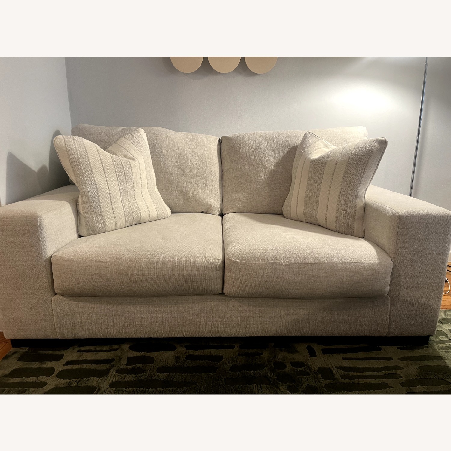 Ashley Furniture Maggie Natural Fabric Loveseat - image-4