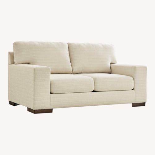 Used Ashley Furniture Maggie Natural Fabric Loveseat for sale on AptDeco