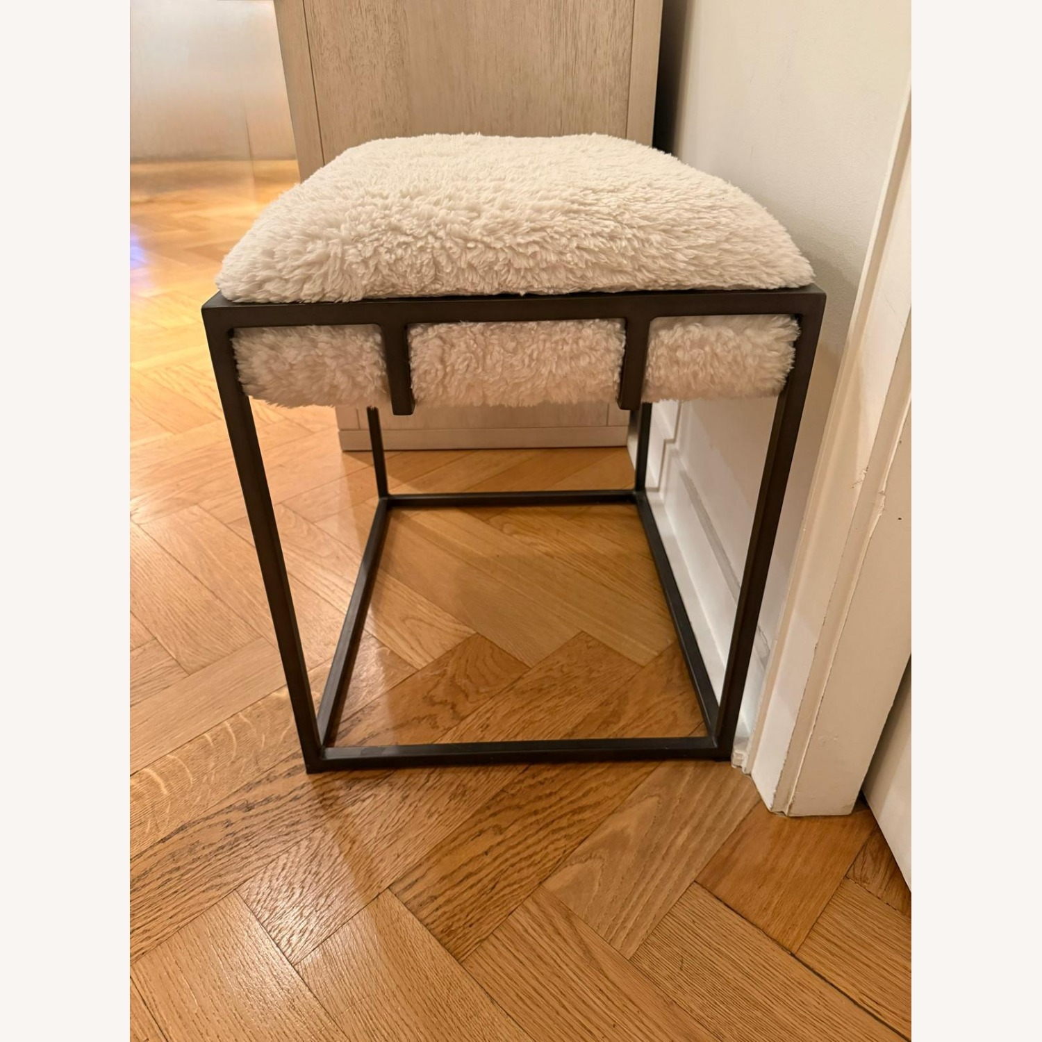 Restoration Hardware Baby & Child White Stool - image-3