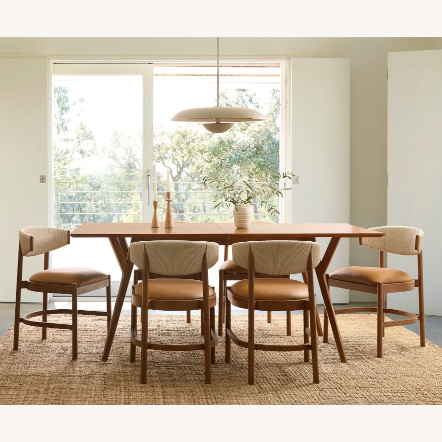 West Elm Mid-century Natural Dining Table - image-4
