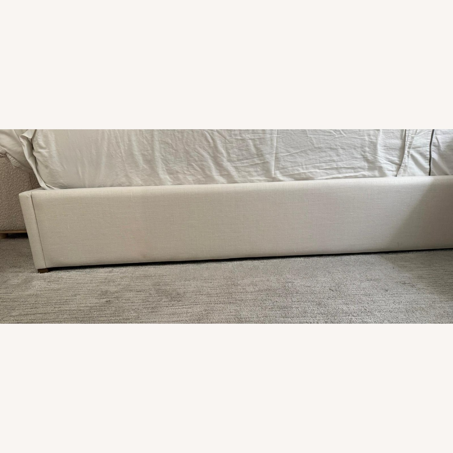 Restoration Hardware Sullivan White Fabric King Bed - image-2
