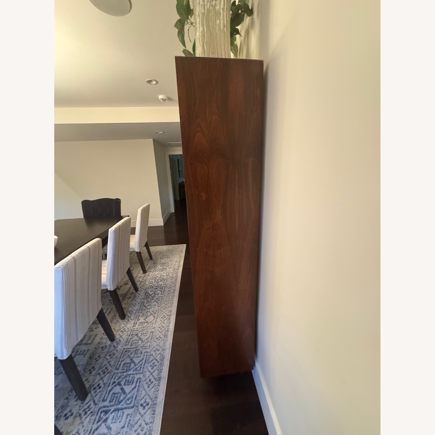 Vintage Dark Brown Wood Mid-Century Sideboard - image-1