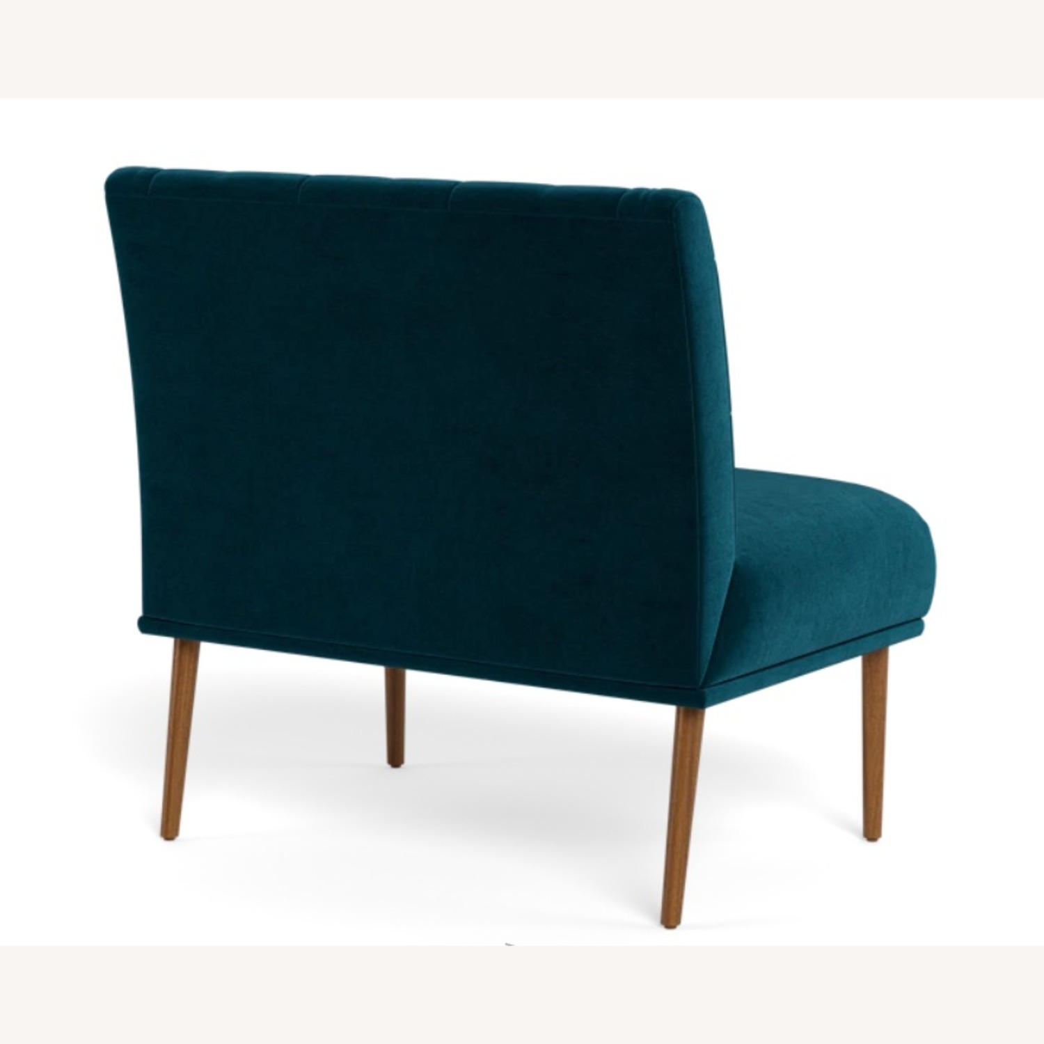 Interior Define Dorian Blue Velvet Bench - image-3