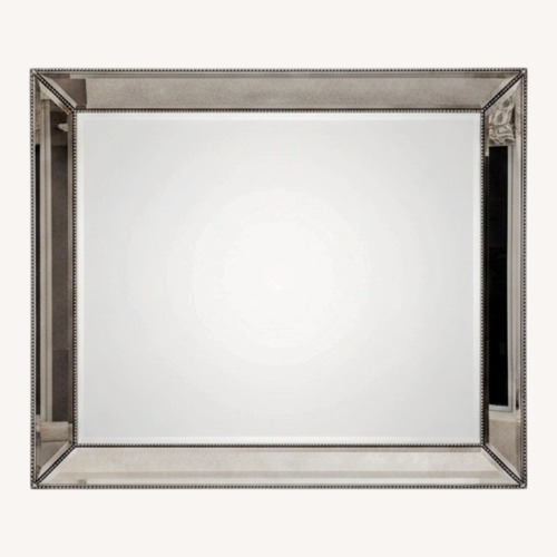 Used Z Gallerie Metal and Glass Beaded Wall Mirror for sale on AptDeco