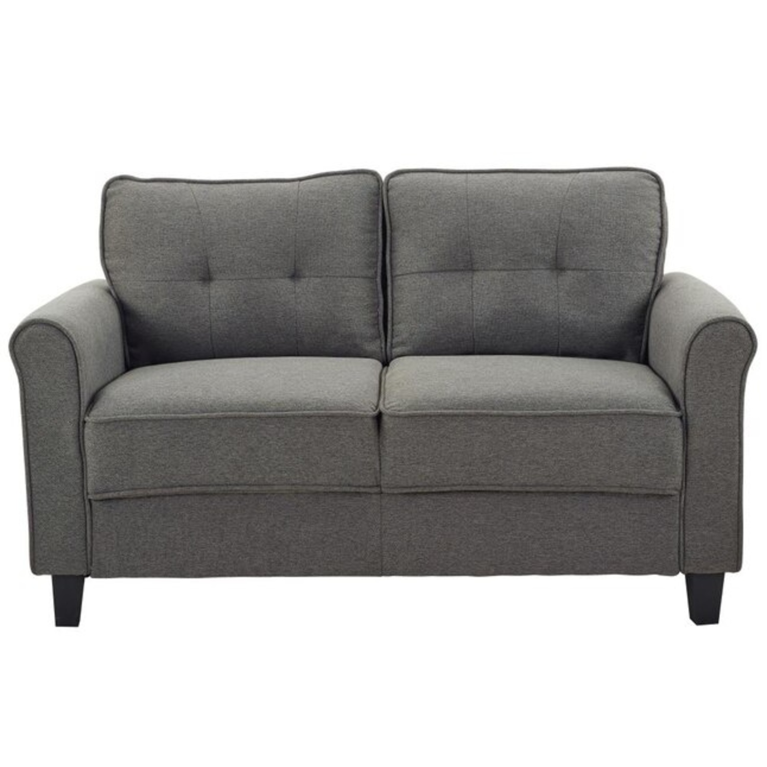 Lifestyle Solutions Dark Gray Fabric Loveseat - image-7