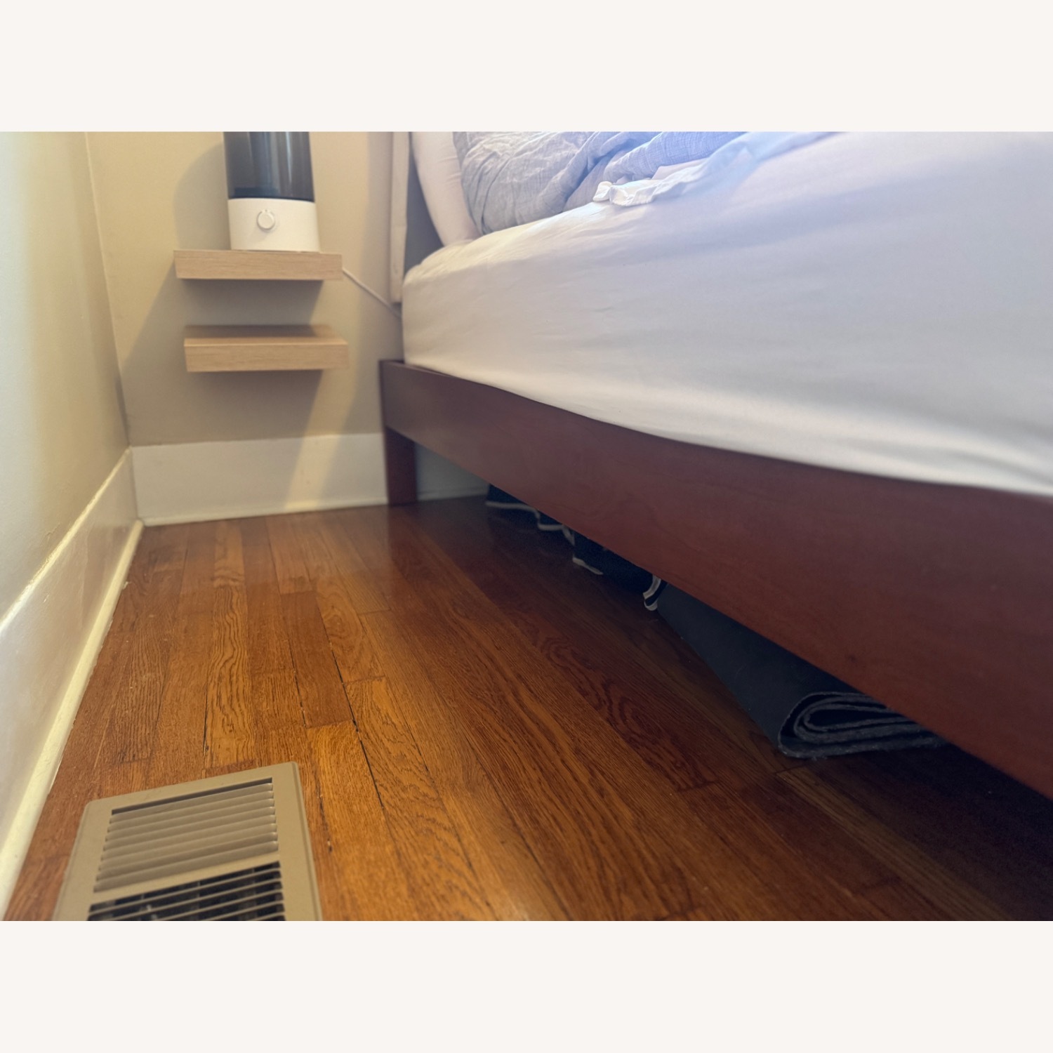 West Elm Dark Brown Wood Queen Bed - image-4