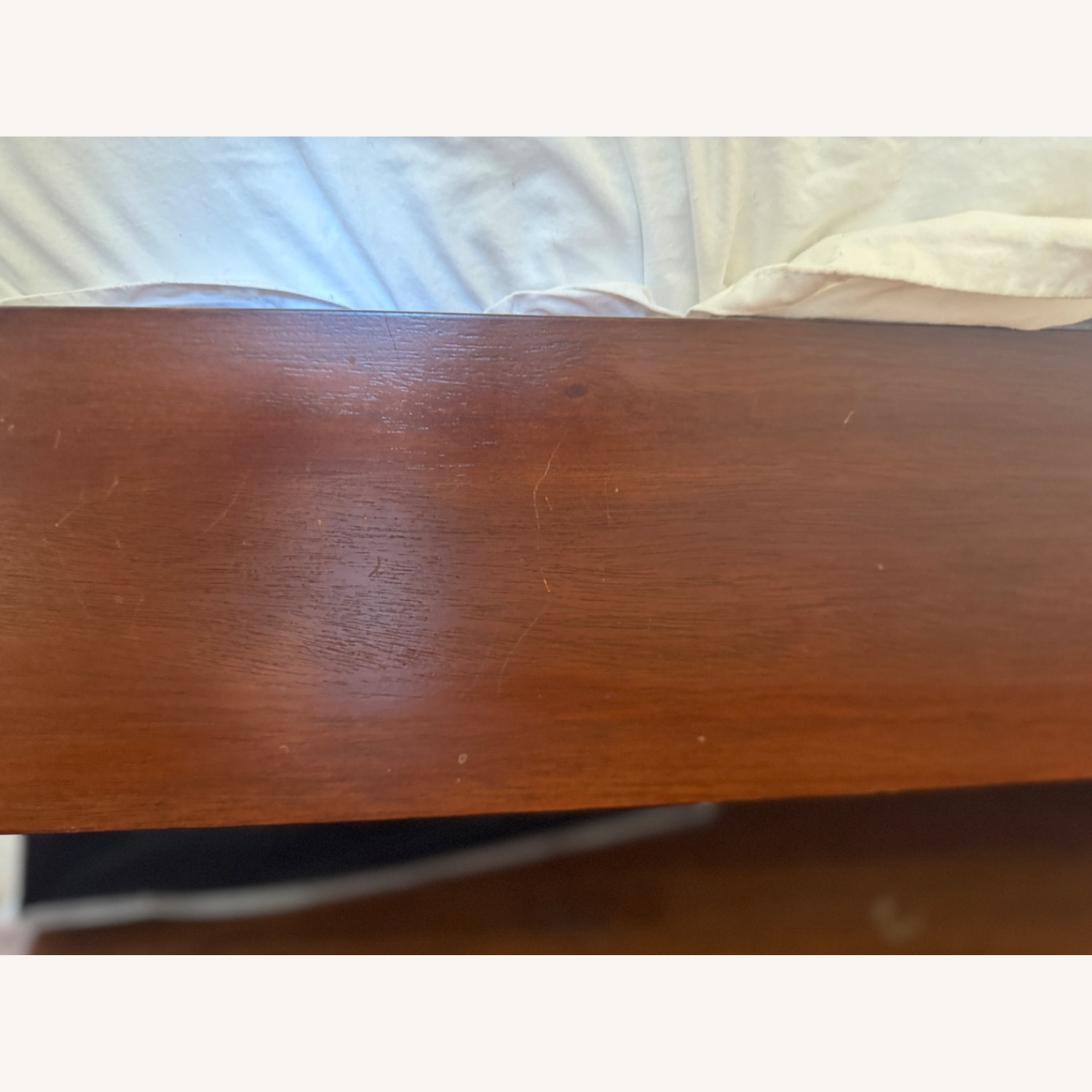 West Elm Dark Brown Wood Queen Bed - image-7