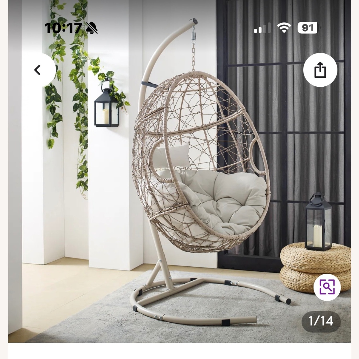 Hanging Egg Chair - image-1