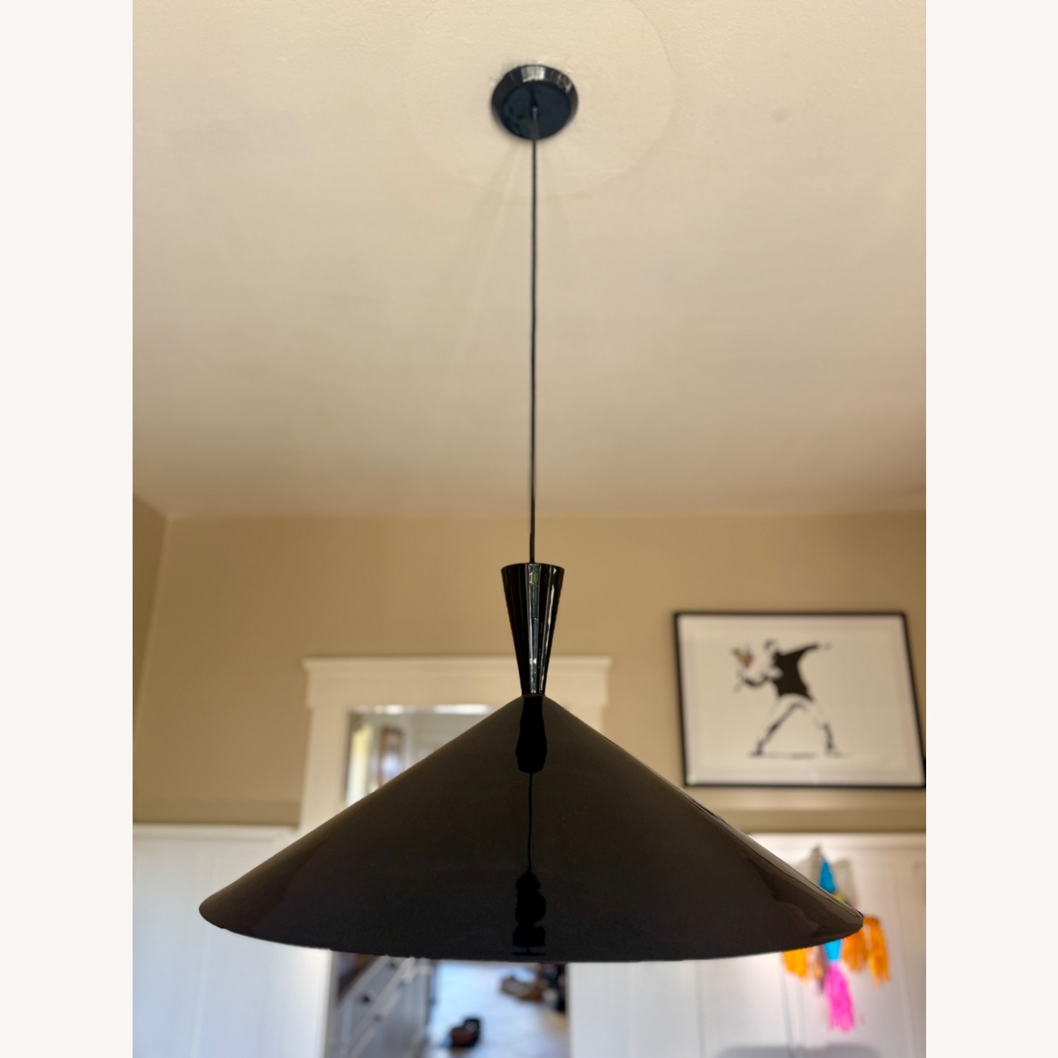 CB2 Exposior Black Pendant Light By Paul McCobb - image-6