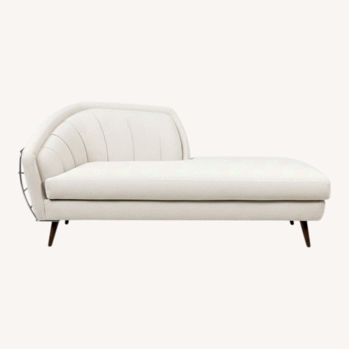 Used Four Hands Rose Left Arm Facing Chaise Cream for sale on AptDeco