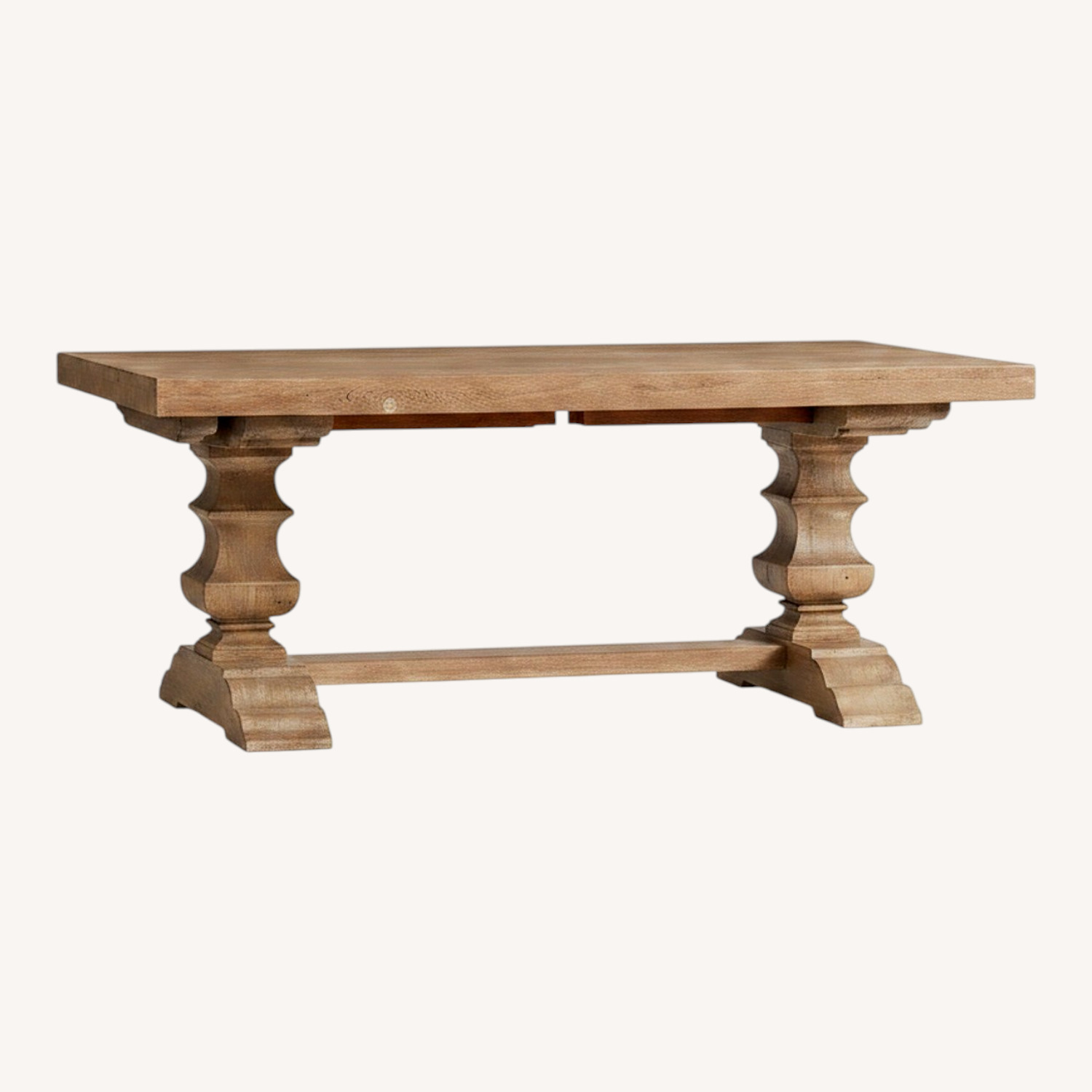 Pottery Barn Banks Extendable Dark Brown Wood Dining Table - image-0