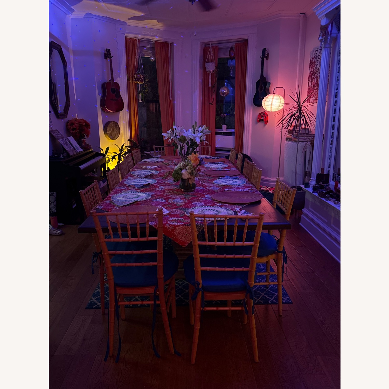 Pottery Barn Banks Extendable Dark Brown Wood Dining Table - image-8