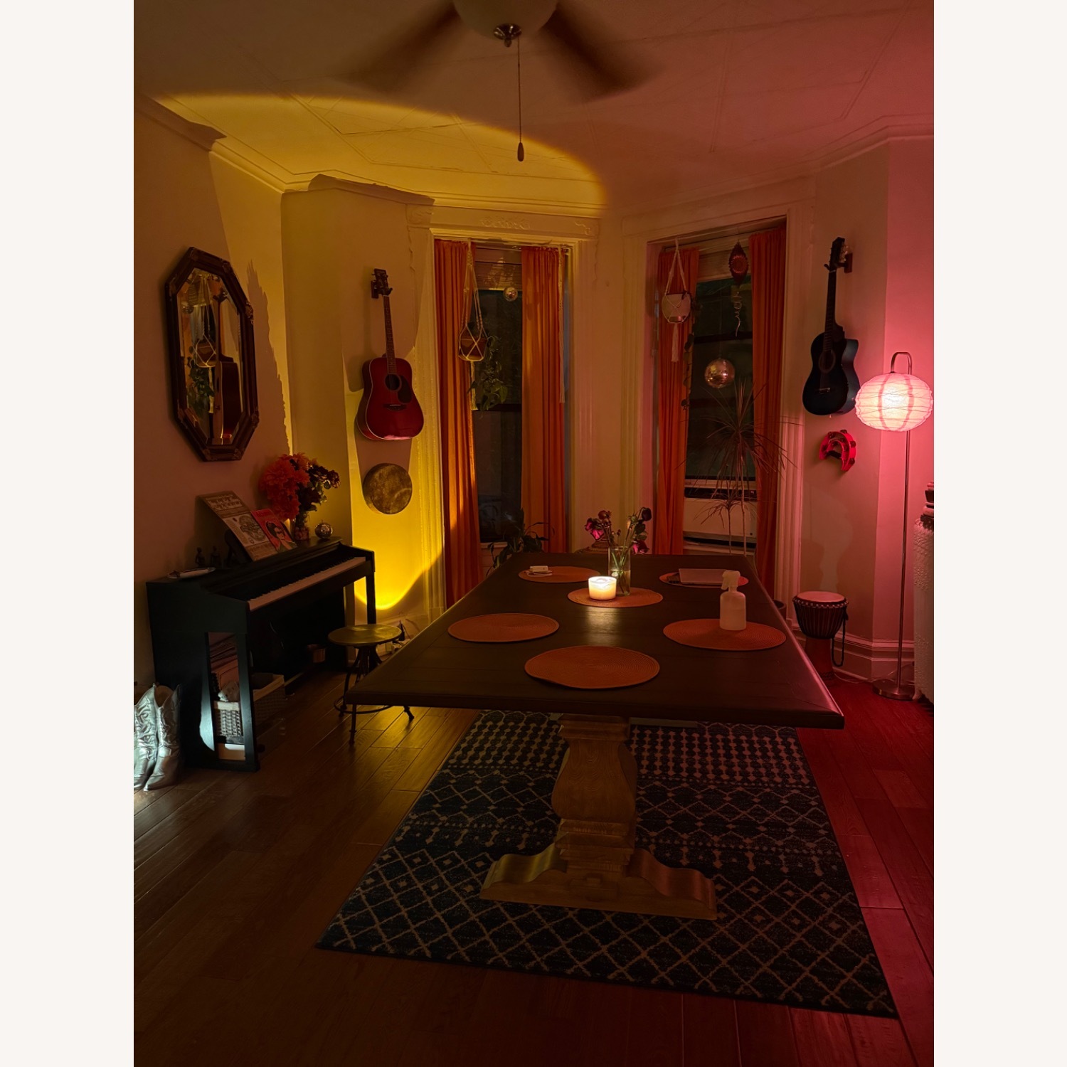 Pottery Barn Banks Extendable Dark Brown Wood Dining Table - image-9