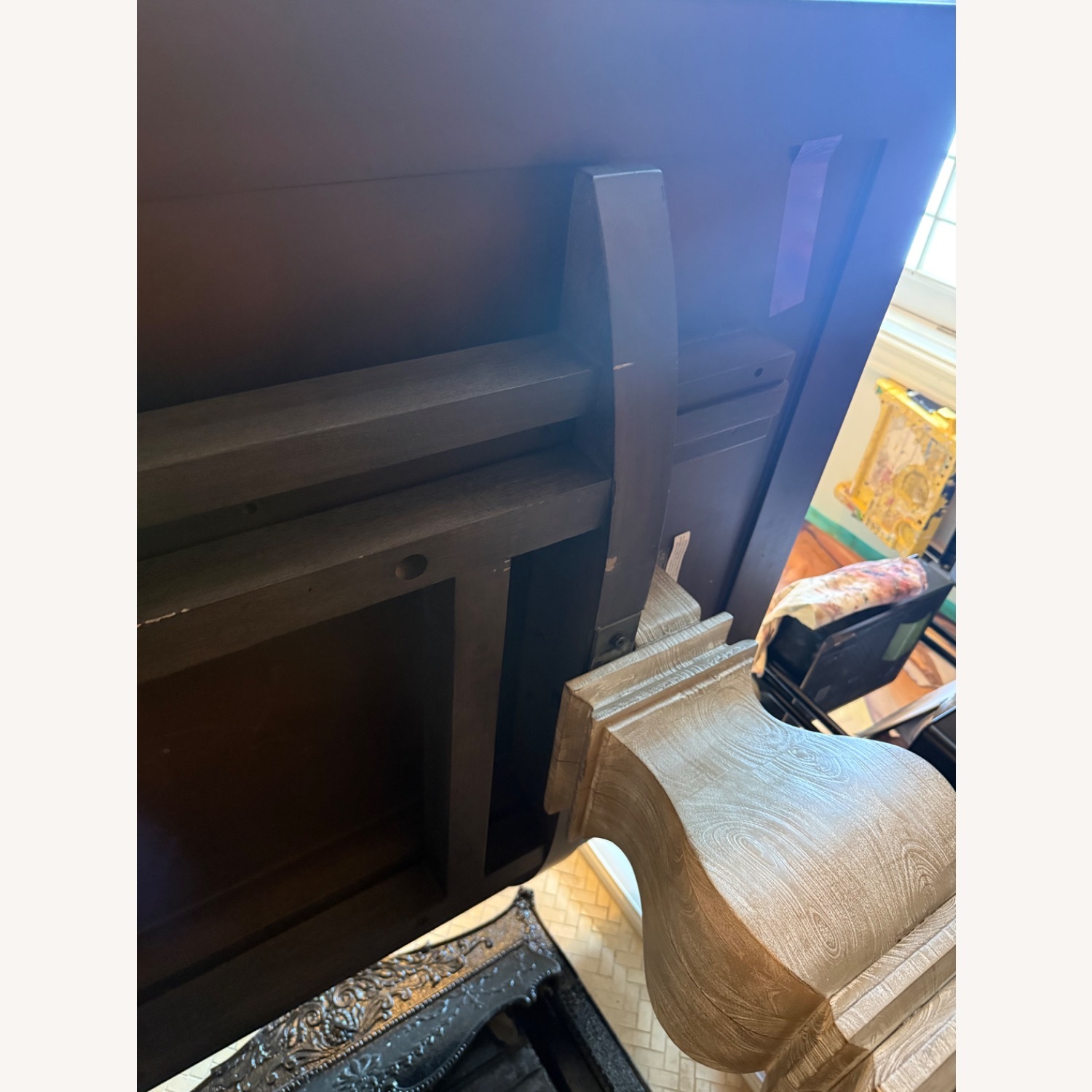 Pottery Barn Banks Extendable Dark Brown Wood Dining Table - image-4