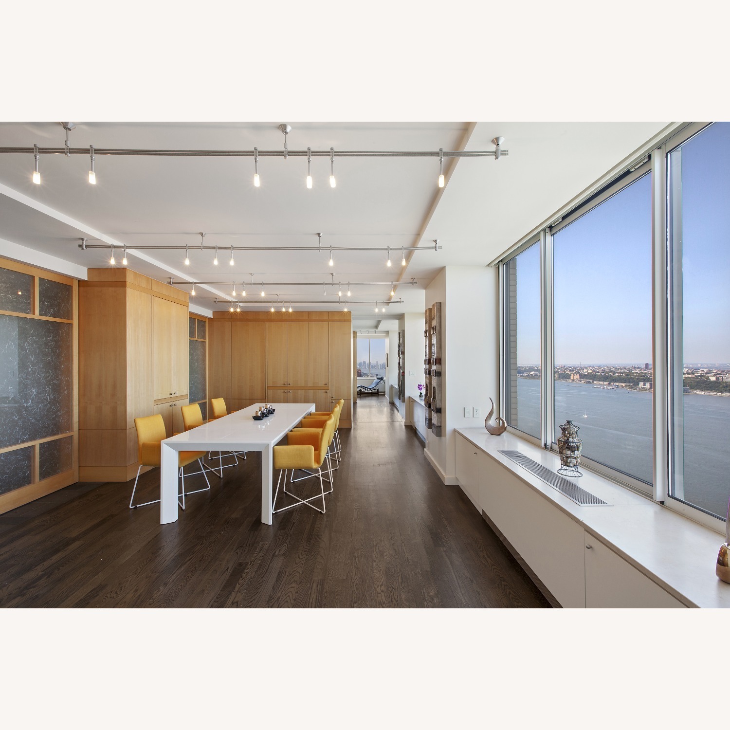 White Expandable Dining Table - image-2